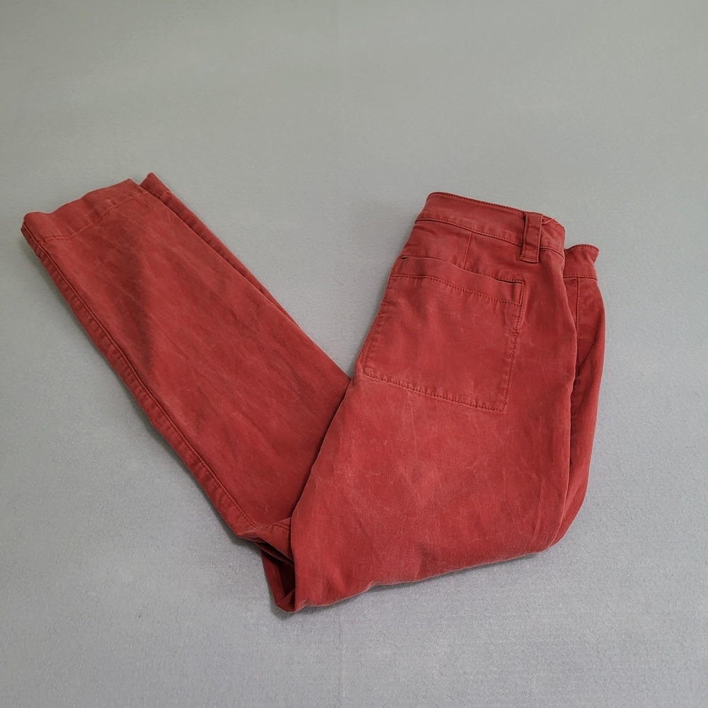 Cabi The Explorer Pants Burnt Orange Rust Copper Stretch Pants Women's 8 Trouser